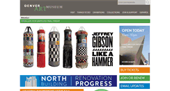 Desktop Screenshot of denverartmuseum.org